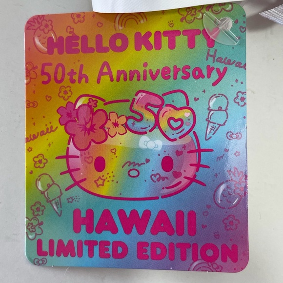 Hello Kitty 50th Anniversary Hawaii Limited Edition 6”Plush ABC Store Exclusive - Picture 3 of 7
